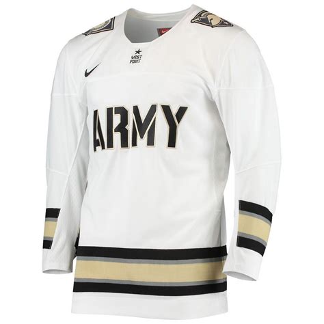 men's nike white army black knights replica hockey jersey|army black knights hockey.